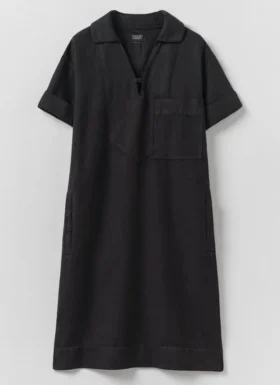 Bawełniano-lniana sukienka typu smock