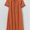 Bawełniany kaftan w kratę Bistrot Bawełniany kaftan w kratę Bistrot