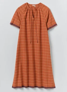 Bawełniany kaftan w kratę Bistrot Bawełniany kaftan w kratę Bistrot