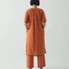 Bawełniany kaftan w kratę Bistrot Bawełniany kaftan w kratę Bistrot