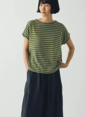 Bawełniany T-shirt Alda Stripe