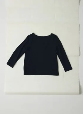 Bawełniany T-shirt Lia z dekoltem w łódkę