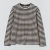 Bawełniany T-shirt z długim rękawem w paski Chef Bawełniany T-shirt z długim rękawem w paski Chef
