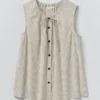 Bawełniany top w mini paski Bawełniany top w mini paski