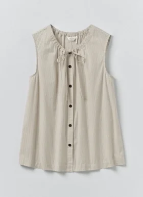 Bawełniany top w mini paski