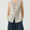 Bawełniany top w mini paski Bawełniany top w mini paski