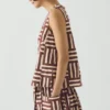 Bluzka z nadrukiem w paski w stylu patchwork Bluzka z nadrukiem w paski w stylu patchwork
