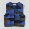 Kamizelka z dzianiny wełnianej w stylu patchwork Kamizelka z dzianiny wełnianej w stylu patchwork