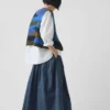 Kamizelka z dzianiny wełnianej w stylu patchwork Kamizelka z dzianiny wełnianej w stylu patchwork