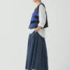 Kamizelka z dzianiny wełnianej w stylu patchwork Kamizelka z dzianiny wełnianej w stylu patchwork