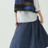 Kamizelka z dzianiny wełnianej w stylu patchwork Kamizelka z dzianiny wełnianej w stylu patchwork