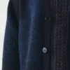 Kardigan z brytyjskiej wełny w jacquard Kardigan z brytyjskiej wełny w jacquard