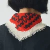 Lniana bandana z motywem ryb z targu Lniana bandana z motywem ryb z targu