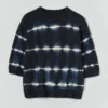 Ręcznie pleciona dzianinowa bluzka w stylu shibori Ręcznie pleciona dzianinowa bluzka w stylu shibori
