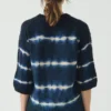 Ręcznie pleciona dzianinowa bluzka w stylu shibori Ręcznie pleciona dzianinowa bluzka w stylu shibori