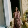 Bluzka z nadrukiem w paski w stylu patchwork Bluzka z nadrukiem w paski w stylu patchwork