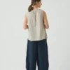 Spodnie Carys Micro Houndstooth z szerokimi nogawkami