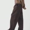 Spodnie Gabriel z barwionej bawełny twill Spodnie Gabriel z barwionej bawełny twill