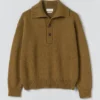 Sweter wełniany z półplisą Sweter wełniany z półplisą