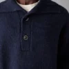 Sweter wełniany z półplisą Sweter wełniany z półplisą