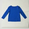T-shirt Lia z dekoltem w łódkę, barwiony w całości