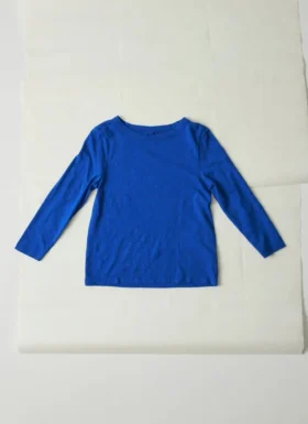 T-shirt Lia z dekoltem w łódkę, barwiony w całości