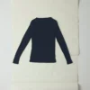 T-shirt z wełny i lyocellu z wysokim kołnierzem Aster